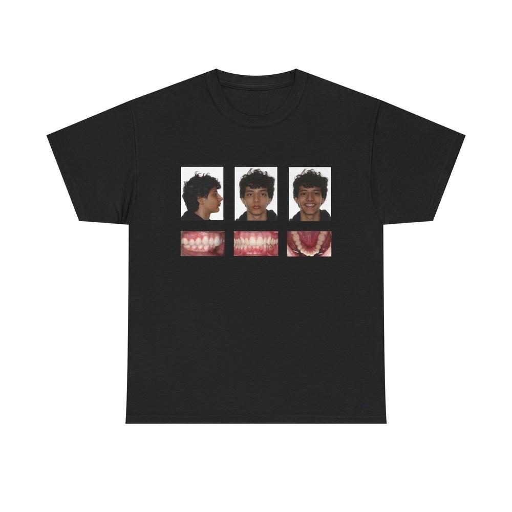 

Hamzah the Fantastic Black Unisex Cotton T-Shirt Noobz Invisalign Teeth Unisex T-Shirt S
