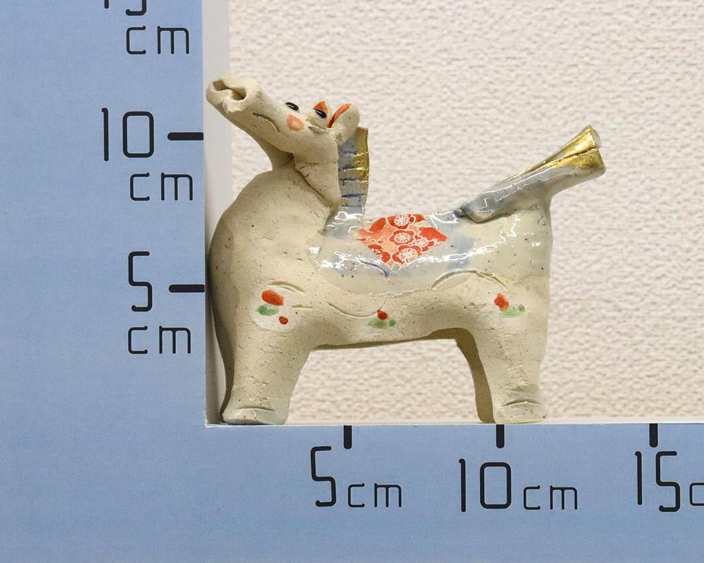 Craftsman House 2026 Zodiac Year of the Horse Horse Tatara Decoration White (Reiwa 8) (Large)