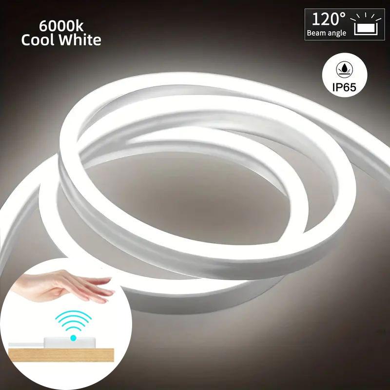 

Светодиодная неоновая лента с датчиком движения, ручной переключатель сканирования, питание от USB, регулируемая яркость, водонепроницаемый, гибкий светильник для домашней вечеринки, неоновая вывеска своими руками 1m холодный белый