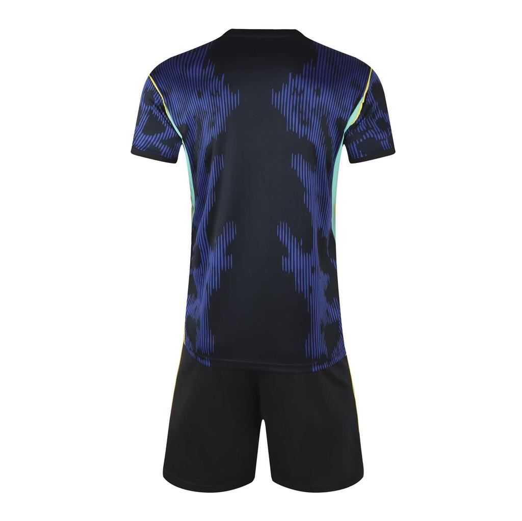 Conjunto de Camiseta de Visitante para el Mundial de Fútbol 2026 Brasil - Uniforme de Fútbol de Manga Corta para Adultos y Niños