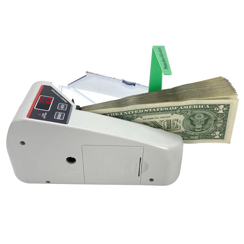 V30 Portable Multi-Country Handheld Banknote Counter with Adapter & Battery
