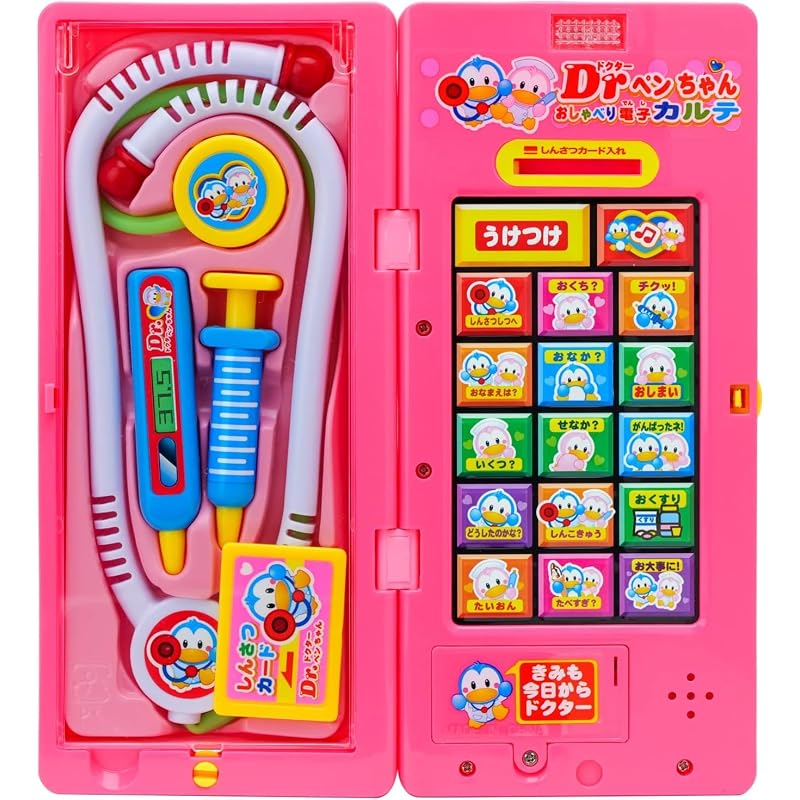 Звуковая игрушка Pen-chan, Говорящий электронный медицинский журнал Доктор Pen-chan A099 Розовый