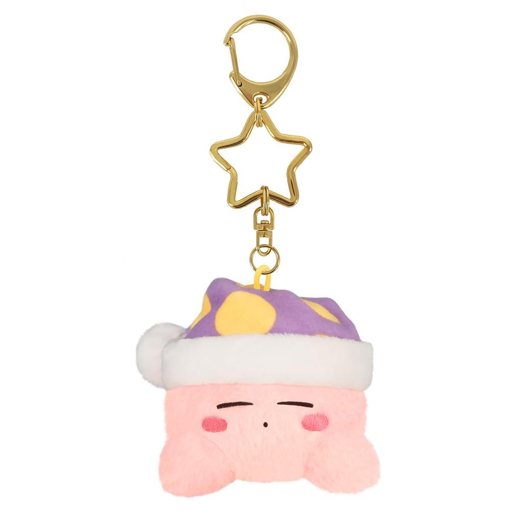 [Sanei Boeki] Kirby's Dream Land Mini-Mofu Mascot Keychain Sleep Plush Toy