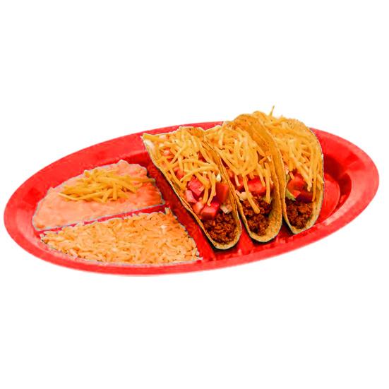 Taco-Halterplatte Langlebig Leicht zu reinigen Mexikanische Pfannkuchen Mais Hot Dogs Kuchen Toasts Lebensmittel-Tablett für Zuhause