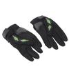 Pair Riding Gloves Outdoor Touch Screen Motorcycle Racing for Men Woman Black and Green M