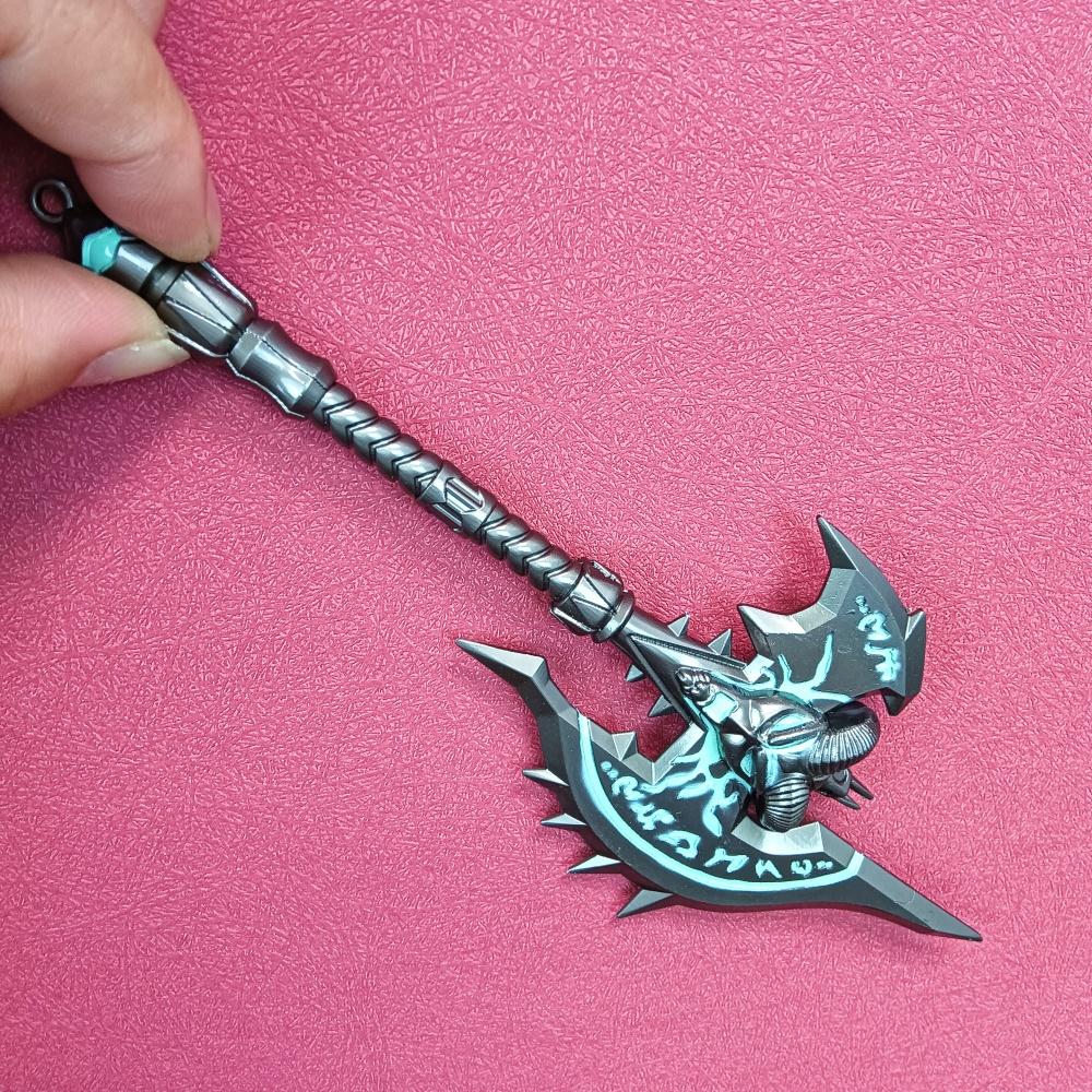 

7inch Metal Shadowmourne Katana Axe Sword Anime World of Warcraft Ninja Knife Blade Real Size Japanese Katana Samurai Sabre Toy