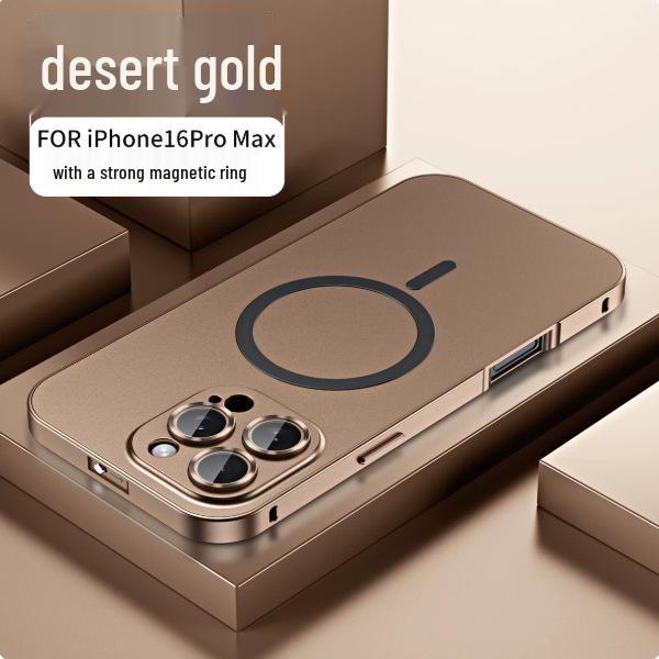 King Metal Buckle Apple 17pro/17promax Magnetic Anti-Fall Frosted Phone Case