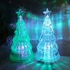 Colorful Christmas Tree Night Light Luminous Christmas Desktop Ornament Desktop LED Lamps  Kids