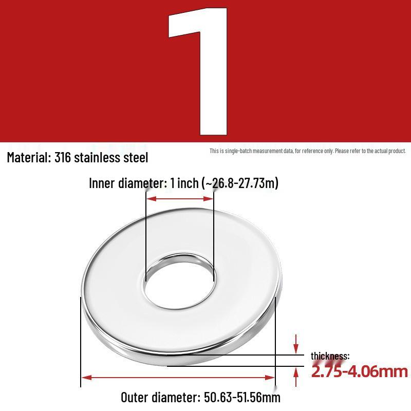 304/316 Stainless Steel Flat & Round Washers Collection