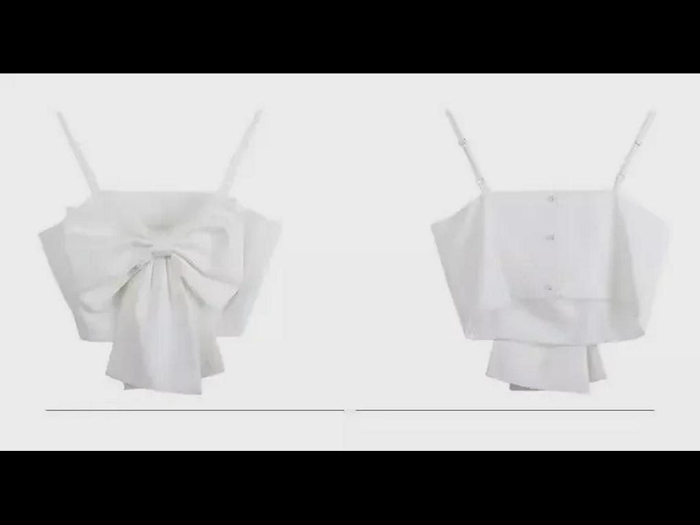 Trendy Women's Solid Color Vest with Suspenders - Casual Japanese Summer Fashion