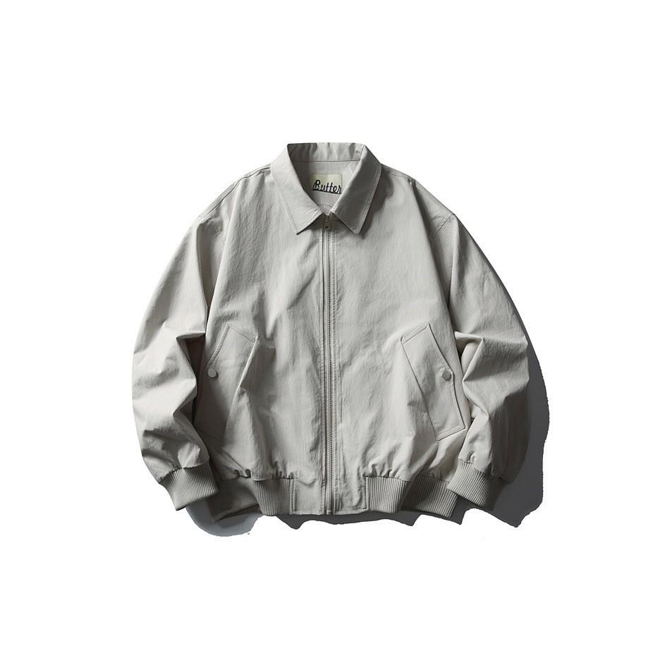ButterTiger Men's Simple Loose Workwear Lapel Jacket - Versatile for Spring & Autumn (JK60)