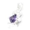 Les Trésors De Lily [G1602] - Amethyst 'Teddy Love' Silver Pendant