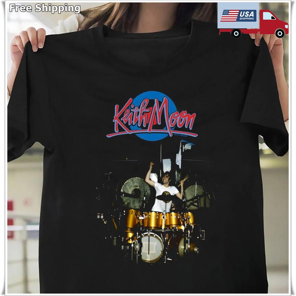 Keith Moon Auf der Bühne Grafikdruck Unisex Shirt S-3XL Q1478