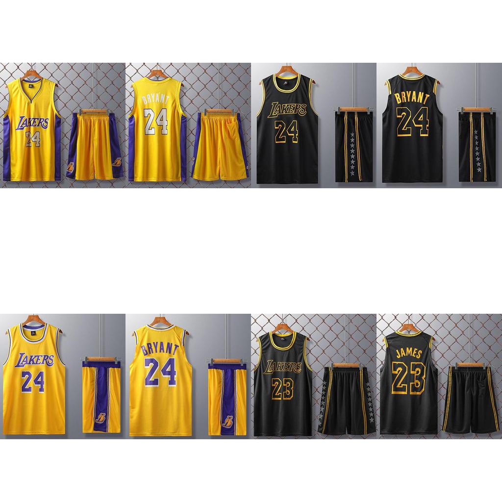 Fioletowy 24 Lakers Lebron James Zestaw Koszulek Dorosły Dzieci Oddychający Uniform Koszykarski Rekreacja Fitness Odzież Sportowa