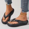 Lady's Platform Flats Casual Wedge Heels Beach Sandals