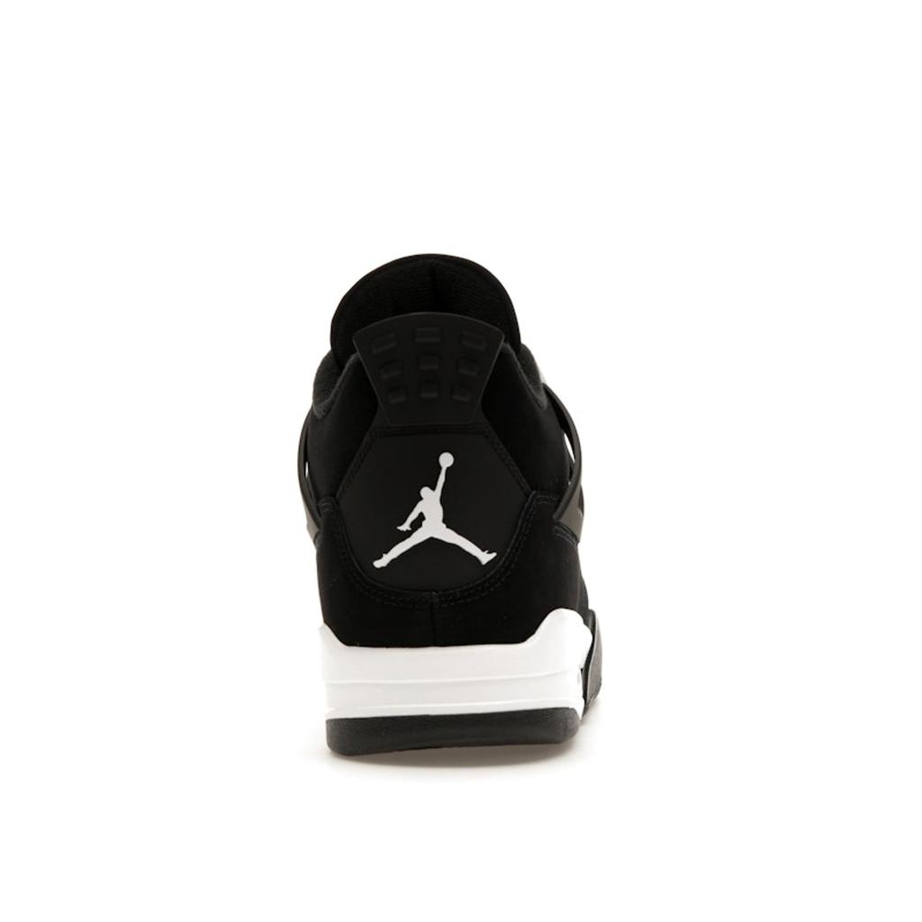 Air Jordan 4 Retro White Thunder Unisex Sneakers Black FQ8138-001