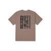 Vans Mountain Style Color Block Personality New Trend Letter Print Round Neck Short Sleeve T-Shirt Men Tops Light-Brown VN000BZ0YEH1