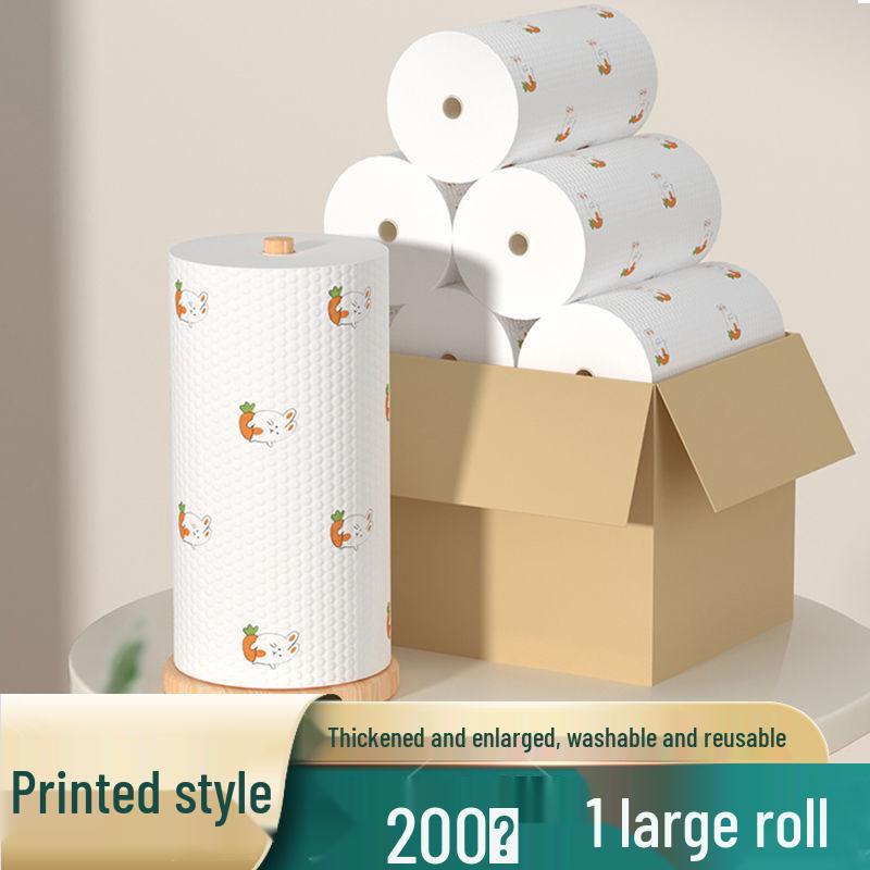 Thickened Dual-Use Kitchen Cloth: Disposable Wet & Dry Water-Absorbing Dishwashing Rags