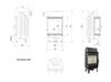 Steel Fireplace KRATKI BLANKA Left 8 kW Ø 160
