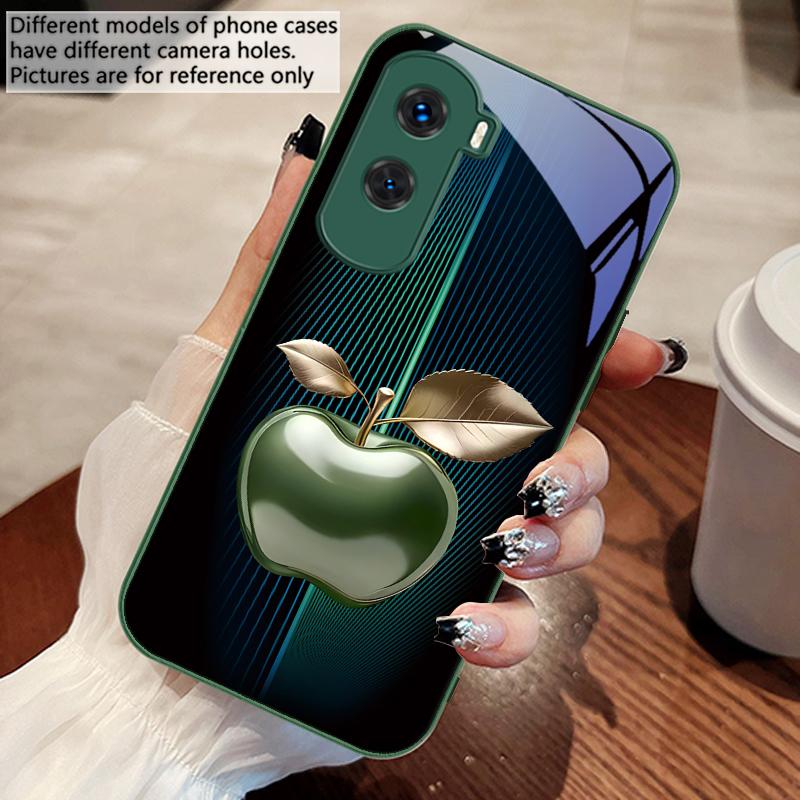 

Stripe gradient apple red For Honor 200 90 8X 9X Pro Lite P50 P40 Nova 10 11i P60 Magic4 6 Mate 20 50 Tempered Glass Phone Case For Huawei P40 Pro