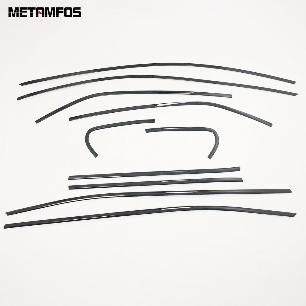 For Toyota Camry 2018 Upper+Lower Window Sill Frame Strip Cover Trim Sticker Accessories Car Styling