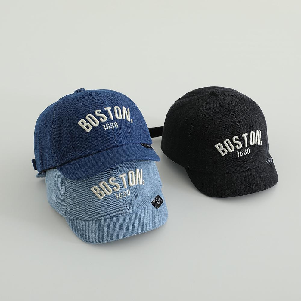 Summer Boy Girl Short Brim Duck Tongue Caps 48-50cm Letter Baby Spring Baseball Caps Outdoor Kids Sunscreen Duckbill Hats