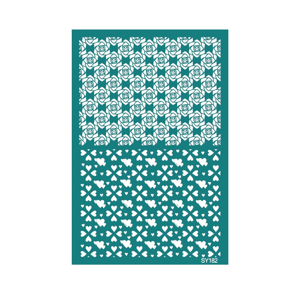 Reusable Silk Screen Stencils Valentines Day Silkscreen Printing Stencils Earrings Transfers Stencils for Craft Making
