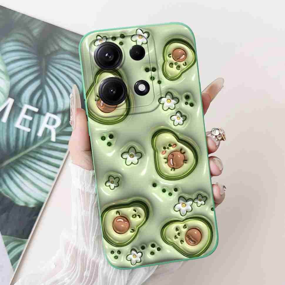 Simple Silicone Case For Redmi Note14s 4G Capa Lovely Panda Rabbit Shockproof Back Cover For Xiaomi Redmi Note 14S Phone Shell