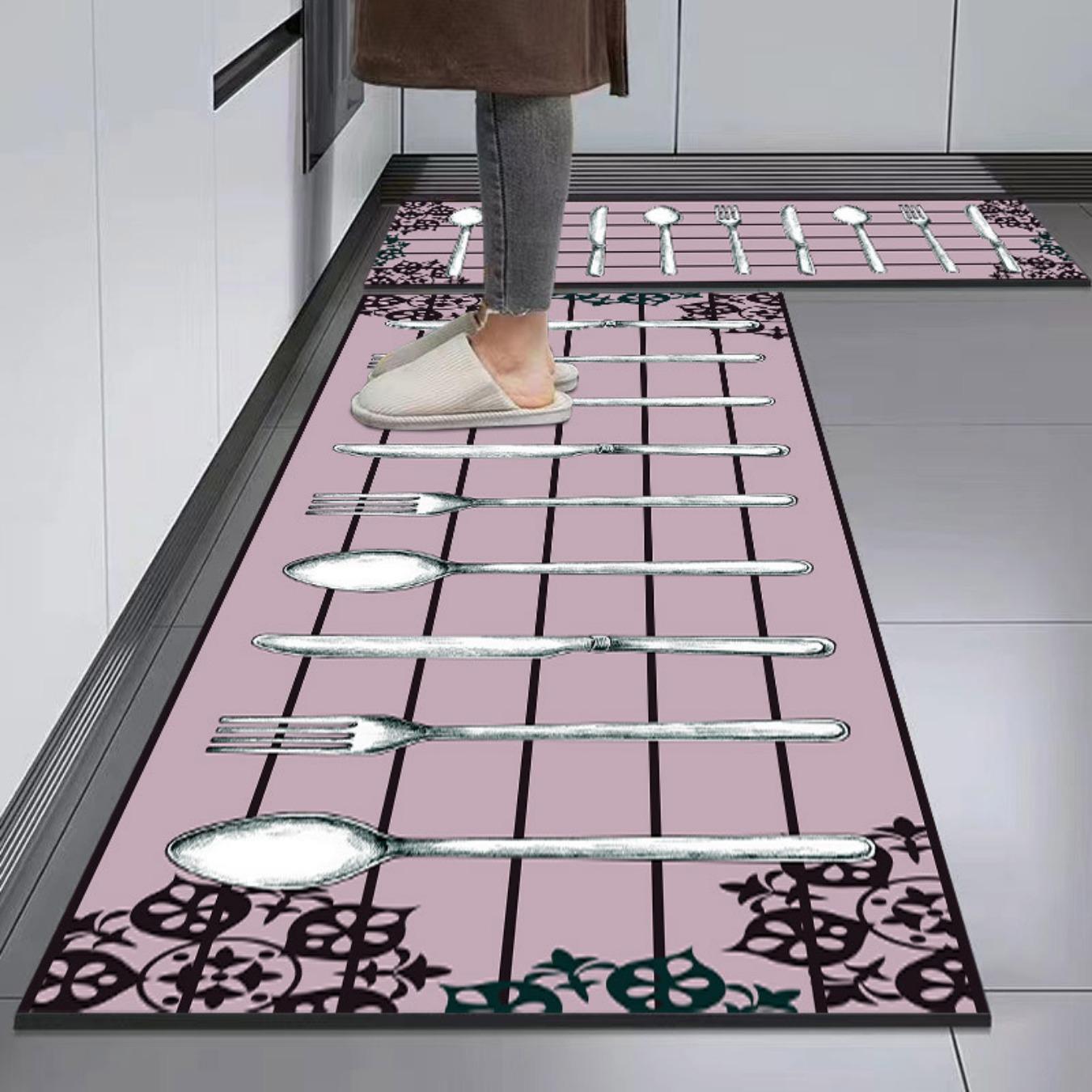 

Модный простой кухонный коврик в скандинавском стиле, ковер для дома, современный домашний декор 40cm*60cm+40cm*120cm