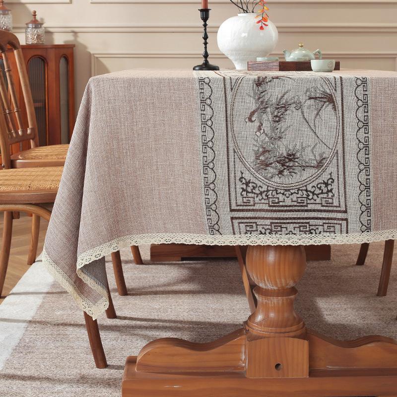 Tablecloth Classical Style Light Luxury Rectangular Dining Table Cloth Coffee Table Cloth Tablecloth Amazon
