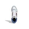 Adidas Originals Drop Step Fabric Synthetic Leather Slip Resistant Durable High Top Skate Shoes Unisex Skate Shoes White Blue GV9448