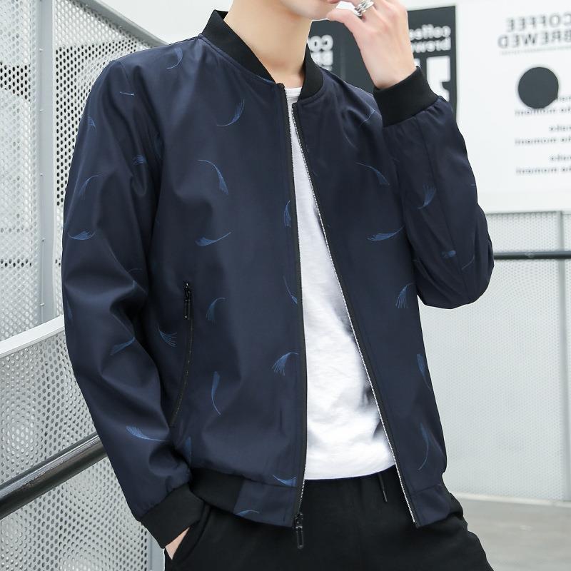 Autumn New Youth Trend Fashion Casual Stand-Up Jacket Men's Jacket