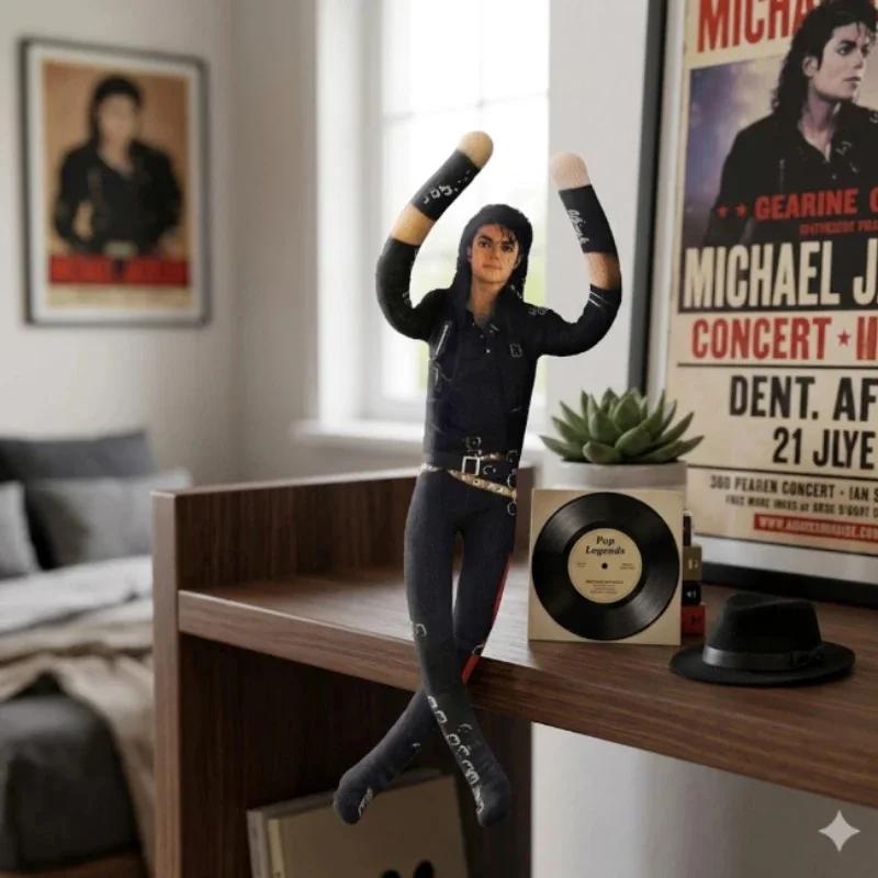 2026 New Abstract Michael Jackson Plush Doll Dried Rat Design Wire Frame Posable Funny Movable Joints Christmas Gift Party Favor