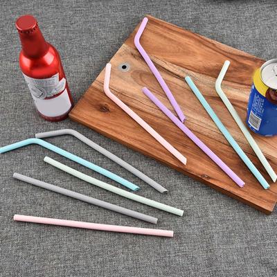 5Pcs Decorative Bright Colors Durable Portable Holiday Party Extra Long Drinking Straws Water Straws