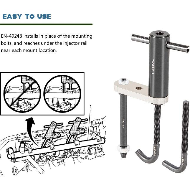 EN-49248 Injector Rail Assembly Remover Tool 6706 for Cadillac, Saturn, Pontiac and Chevrolet 27-214 Direct Injection Engines
