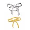 Bow Knot Napkin Ring Elegant Alloy Napkin Holder Reusable Napkin Ring for Wedding Table Decoration Baby Shower Anniversaries