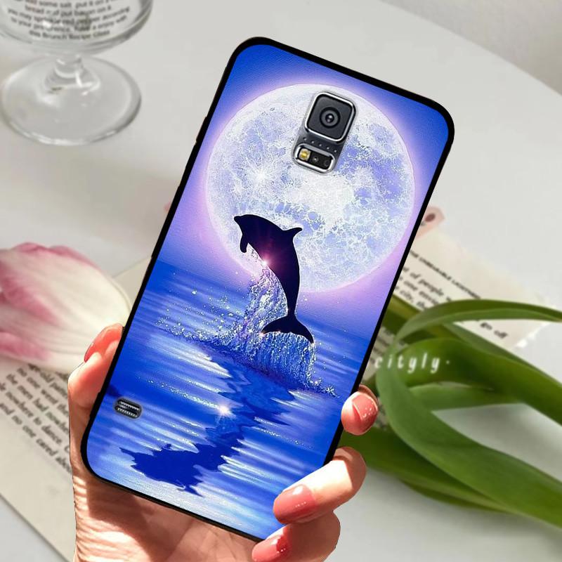 Für Samsung Galaxy S5 Hülle S 5 I9600 SM-G900F Niedliche Bemalte Silikon-Rückabdeckung Für Samsung S5 Hüllen G9006V Schutzhülle