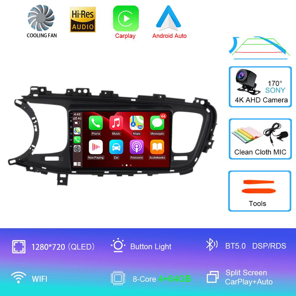 Android 14 Auto Car Radio Video Multimedia Player For Kia Optima K5 2013 2014 2015 Navigation GPS Autoradio QLED Screen BT5.0