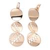 Orecchini pendenti tondi lisci Orecchini geometrici color oro per ragazze Gioielli per feste Accessori per donna