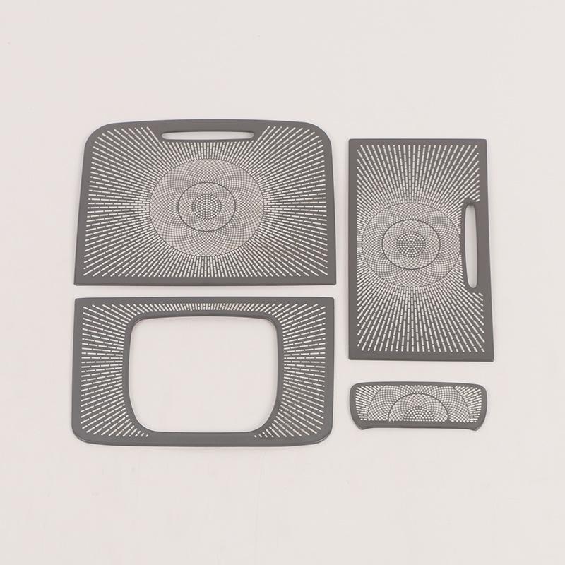 Rear Speaker Cover and Anti-Kick Panel Set for Voyah 22 Dreamer - Stainless Steel Accessories.