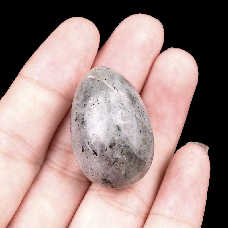 1pc Egg Shaped Ornaments Non-porous Beads Natural Stone Crystal Amalgamation Bird Eggs Stone Easter Colored Egg Accessories