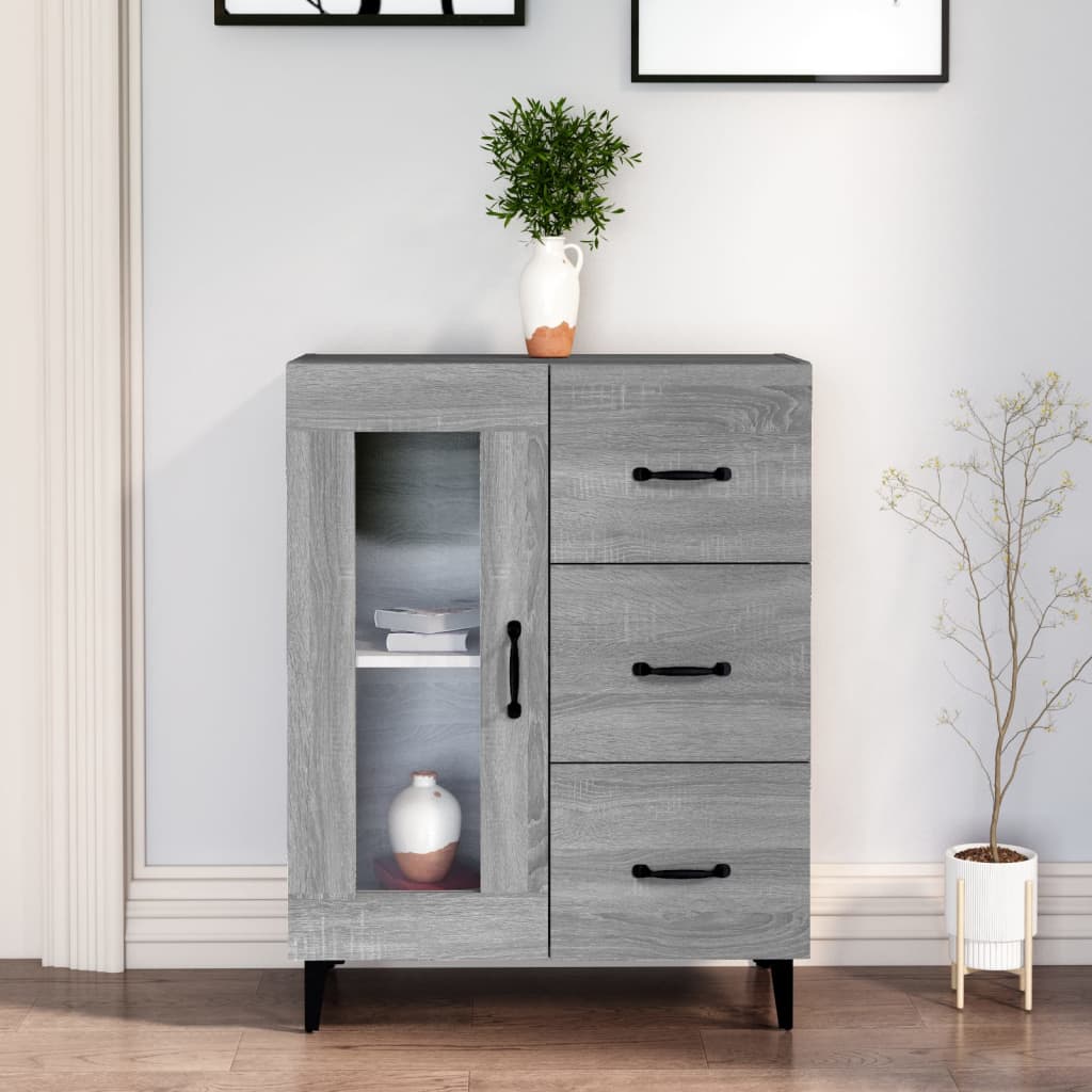 Sideboard Gray Sonoma 69.5 x 34 x 90 cm Particleboard