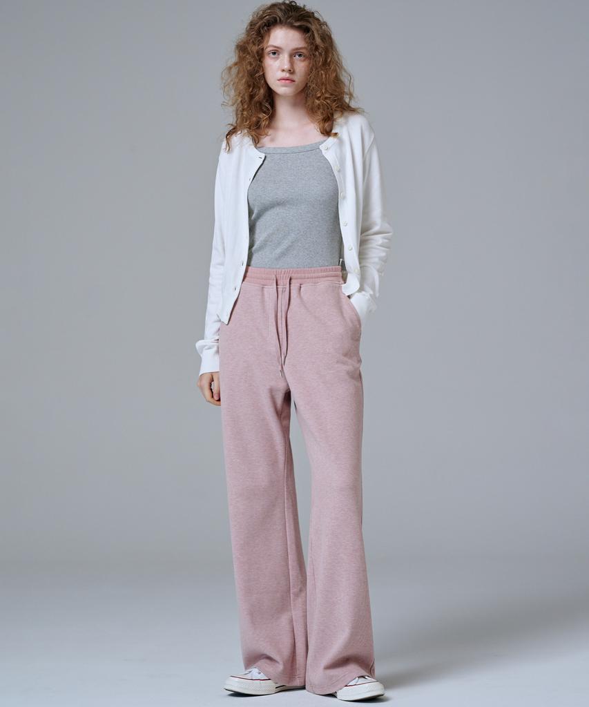 Marop 2303 Knit Corduroy Flare Pants (Pink)