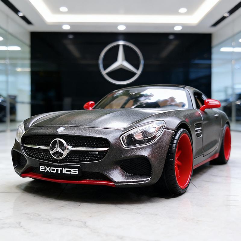 

Maisto 1:24 Mercedes-Benz AMG GT Alloy Modified Car Diecasts & Toy Vehicles Car Model Miniature Scale Model Car For Children серый