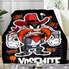 Tazma-nian Devil Spray Art Blanket Flannel Throw for Sofa, Indoor, Camping, Living Room, Office, Chair, And Bed Soft Birthday Gift