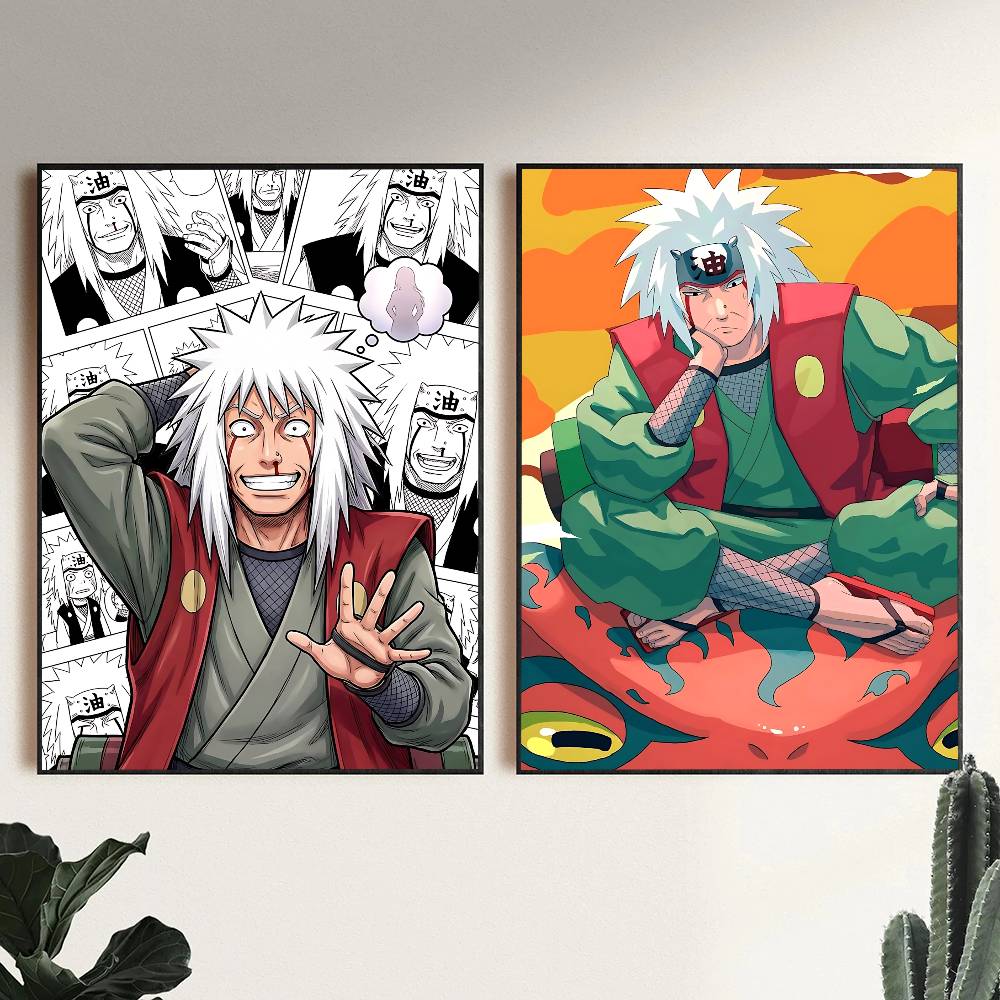 Anime Characters Cool Jiraiya Manga Posters HD Print Vintage Wall Art Decor for Home Study Room