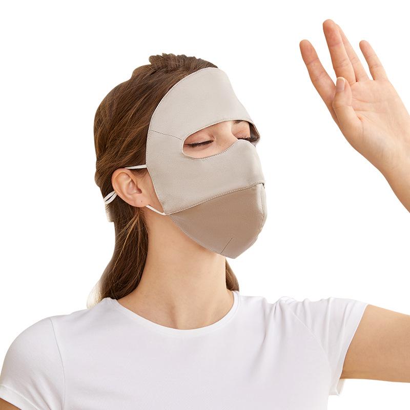 Yu Yue 2025 Spring/Summer Mulberry Silk Full Face Mask - Breathable UV and Sun Protection Shield