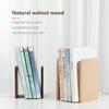 Nature Wooden Bookends Non-slip Desktop Bookshelf New Book Display Holder  School Office