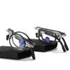Metal Portable Folding Reading Glasses Vintage Round Square Foldable Presbyopia Eyeglasses Anti-blue Light Eyewear with Cases