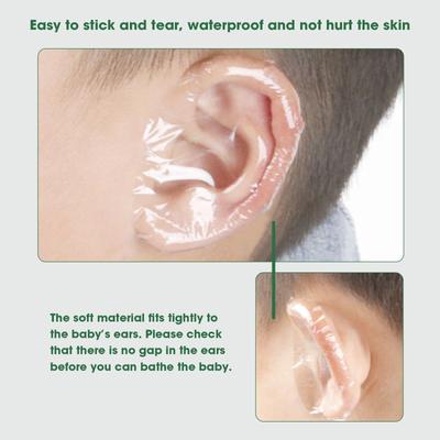 20pcs/set Waterproof PU Membrane, Invisible Ear Stickers, Swimming Ear Protection Sticker, Bathing Waterproof Ear Sticker,